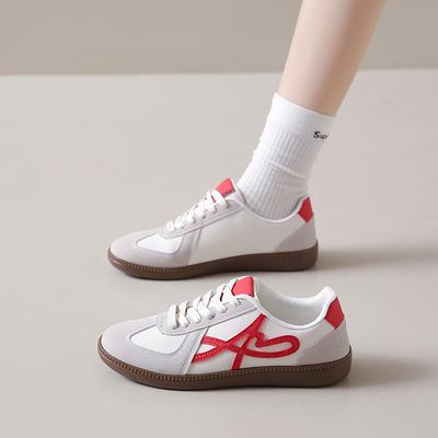 Модные милые женские балетки 2025 весна осень уличная мода перекрестная шнуровка повседневная обувь легкие удобные нескользящие вулканизированные туфли