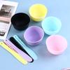 2Pcs Diy Facial Face Mask Tool Set Mixing Bowl Stick Spoon Spatula Make Up Tool
