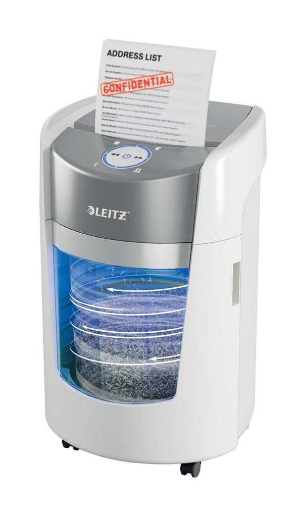 Leitz IQ Optimax 350 shredder, P5, 8 sheets, 22l