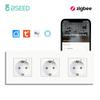 Bseed Zigbee Europe Russia Standard Plastic Wall Smart Power Socket Plug Work With Tuya Gateway Smart Life Alexa App Four Colors