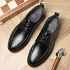 Official Website Hot Selling Men's Leather Casual Shoes Interview Commuting Business Shoes Formal Suit Men's Formal Dress Shoes