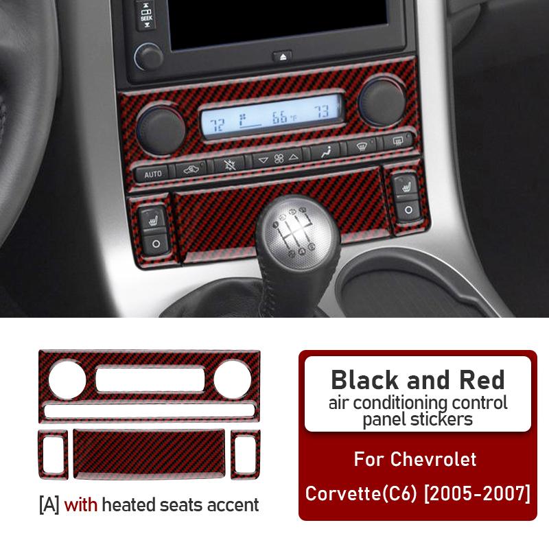 Настоящее мягкое углеродное волокно для Chevrolet Corvette C6 2005 2006 2007 2008 2009 2010 2011 2012 2013 Наклейка на панель управления кондиционером и CD-проигрывателем автомобиля