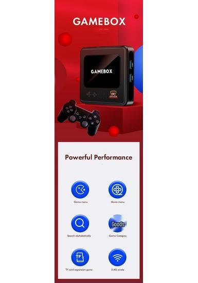 Игровая консоль Cross G10 4K HD Беспроводная Двойная Система - 3D Домашний Гейминг с Совместимостью PSP/PS1