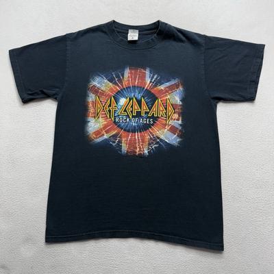 Def Leppard Футболка с графикой тура Rock of Ages 2005 Бирка Anvil Размер Medium