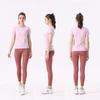 Womens Quick-Dry Yoga T-Shirt With High Stretch Breathable Fabric Gym Fitness Running Workout