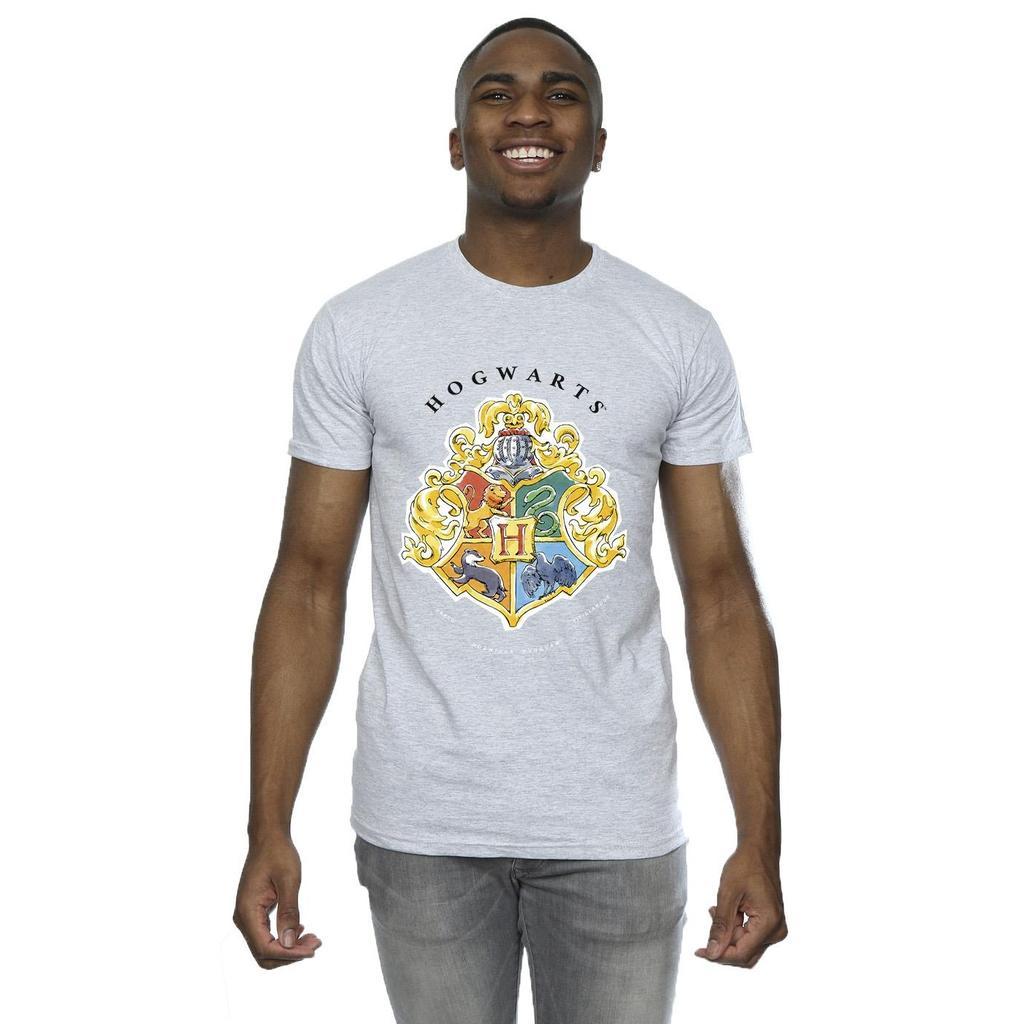 HARRY POTTER Mens Hogwarts School Emblem T-Shirt