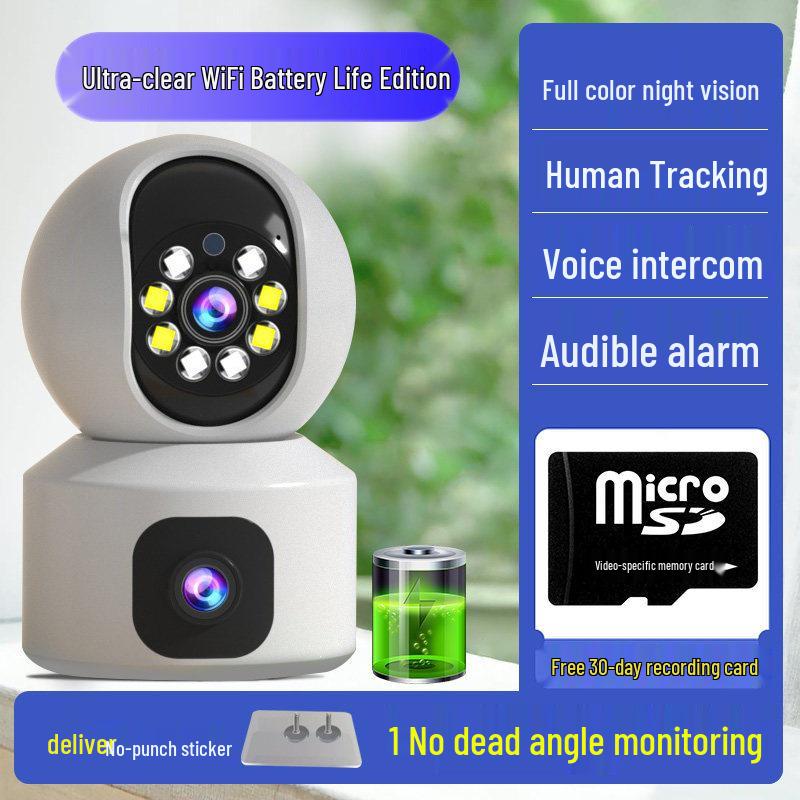 360° Smart WiFi Indoor Wireless Camera with Remote Mobile Monitor and HD Vision