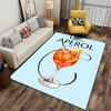 Aperol Spritz Cocktail Design suitable as a non-slip mat for the living room or bedroom sofa