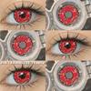 COD EYESHARE RAVEN BLACK Косплей Контактные Линзы Кроваво-красные Хэллоуин Макияж Глаз Линза Белые/Черные Сумасшедшие Косплей Мягкие Линзы