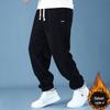 Men's Plus Size Fleece-Lined Corduroy Pants - Straight, Loose Fit, Autumn/Winter Casual Trousers