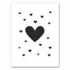 Canvas Painting Home Decor Nordic Black White Heart Palm Leaf Feather Pictures Prints Wall Art Poster For Living Room Modular No Frame