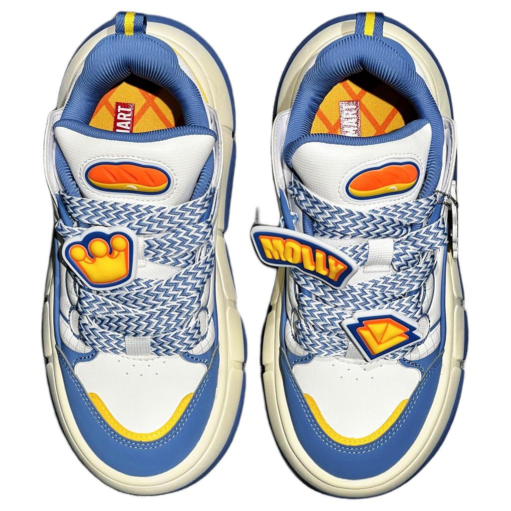 POP MART x Anta Special Scented Sachet Slip Resistant Abrasion Resistant Low top Skateboard Shoes Women's Blue Beige 122518072X-1