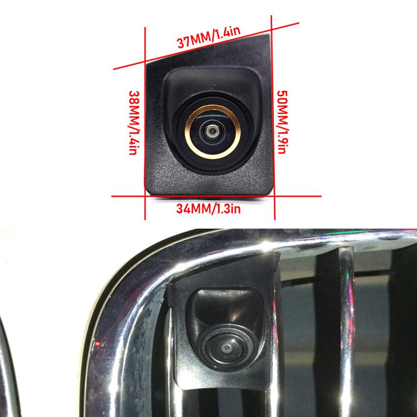 Золотая камера 170° Fisheye PAL Full HD AHD Автомобильная камера с логотипом для BMW 7 серии 2014 года, специальная водонепроницаемая камера ночного видения