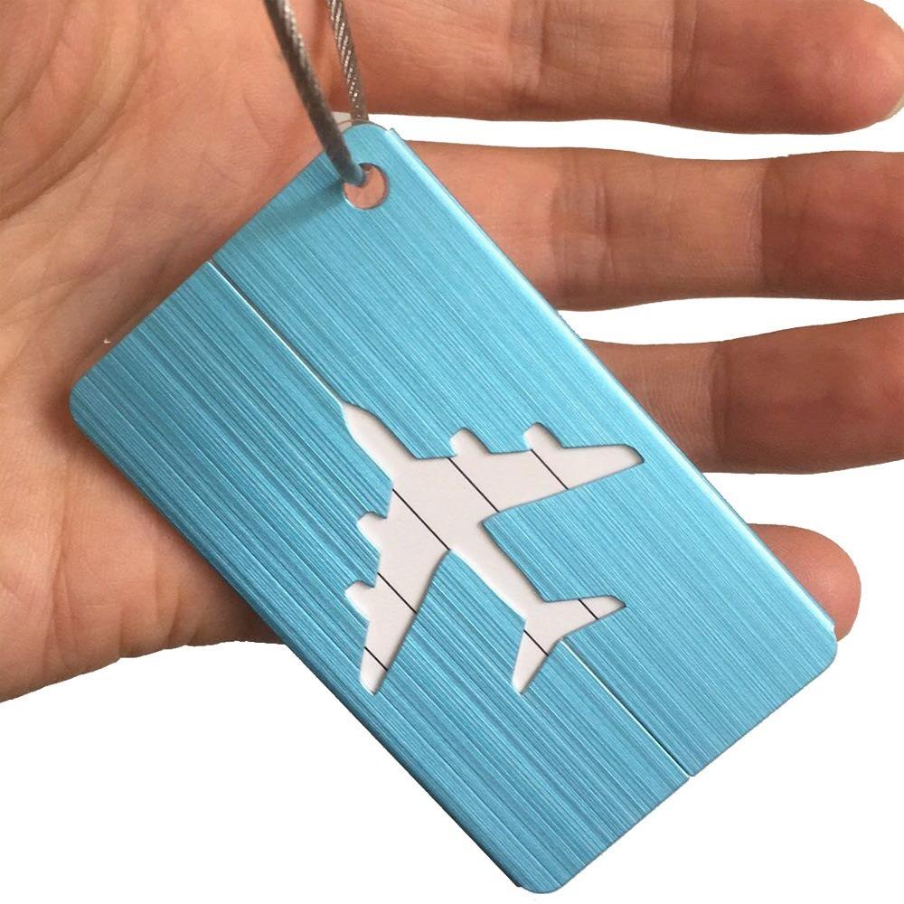 Aluminium Alloy Luggage Tags Baggage Name Tags Suitcase Address Label Holder Travel Accessories Dropshipping