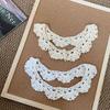Круглая шея Ажурный вязаный крючком шарф-накидка Сладкая блузка Плечи Накладной воротник Вязаные шарфы Женские