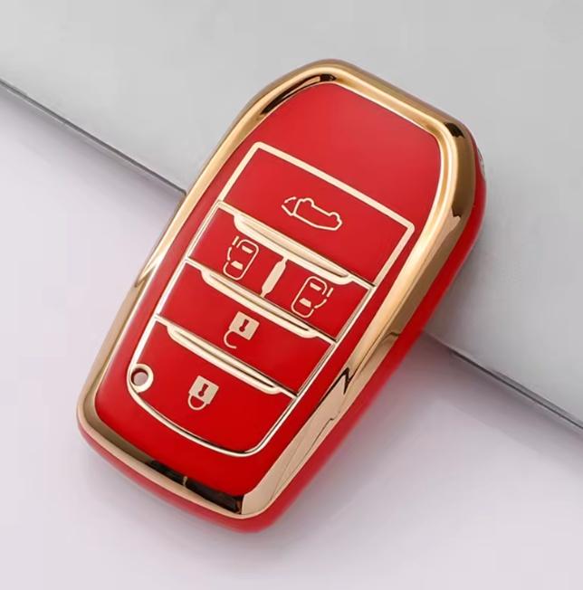 5/6 Buttons TPU Car Key Case Cover for Toyota Land Cruiser 200 300 Fortuner Camry Prado Crown TLK 200 Yaris Cross Hilux Innova