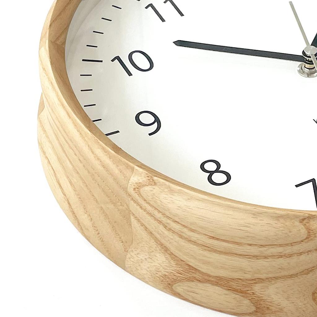 KATOMOKU muku clock 4 Natural Wall Continuous Second Hand Diameter km-57NA Clock, Movement, 30.6cm (Quartz Clock)