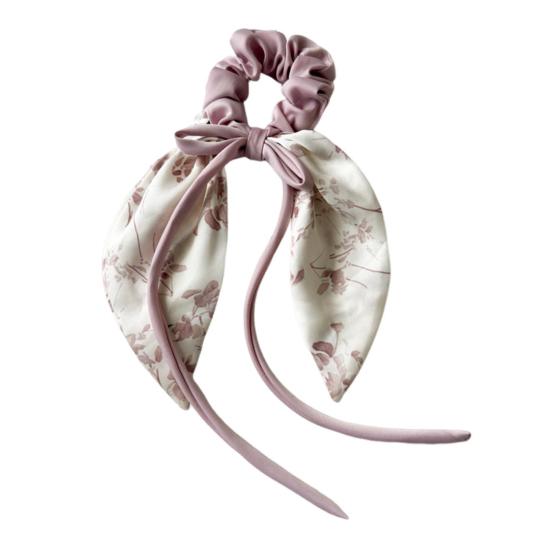 Атласные резинки для волос для женщин и девочек, держатель для хвоста, эластичная длинная лента, декор в виде банта, длинная вьющаяся тонкая повязка для волос, аксессуары для волос