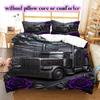 Purple Rose Gothic Pattern Bedding Quilt Set Quilt Cover Pillowcase Home Decoration Birthday Gift (1 * duvet cover + 2 * pillowcase, without core)