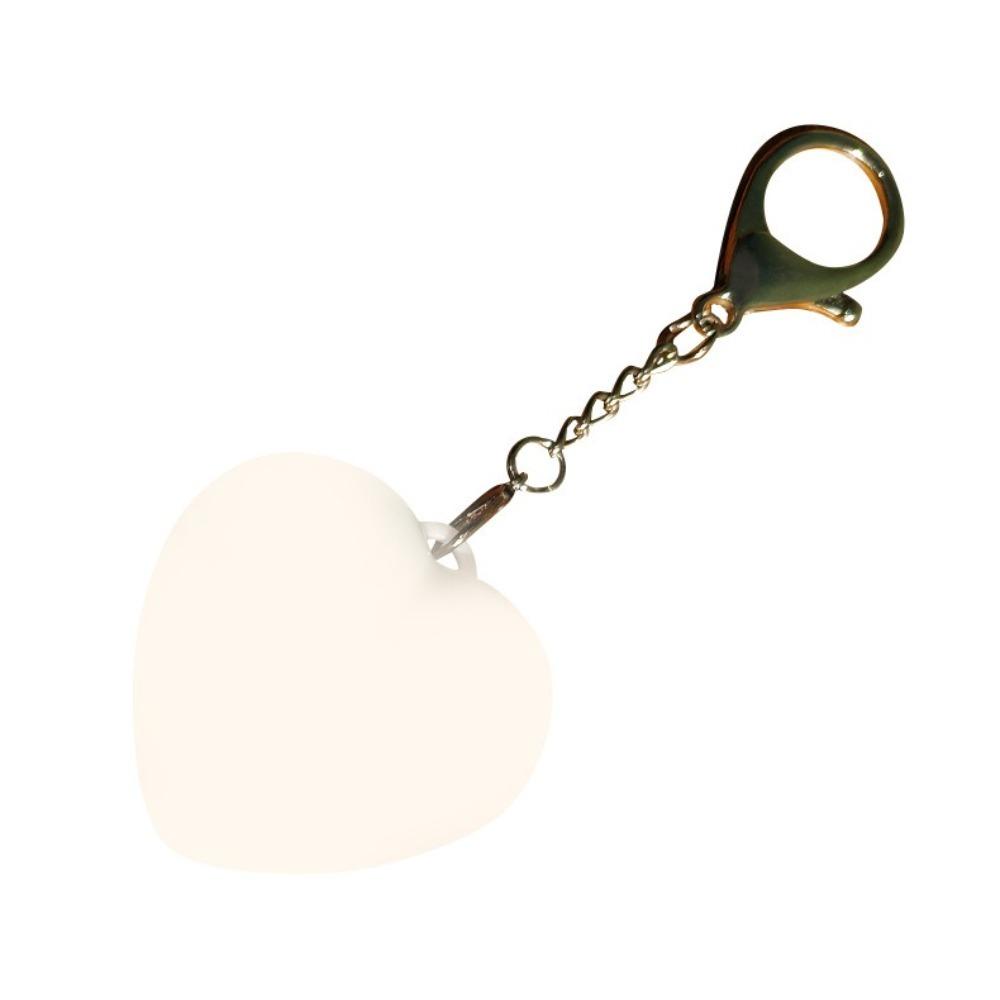 Rechargeable Love Shape Keychain Light Lightweight Heart Shape Bag Lamp For Women/Girls
