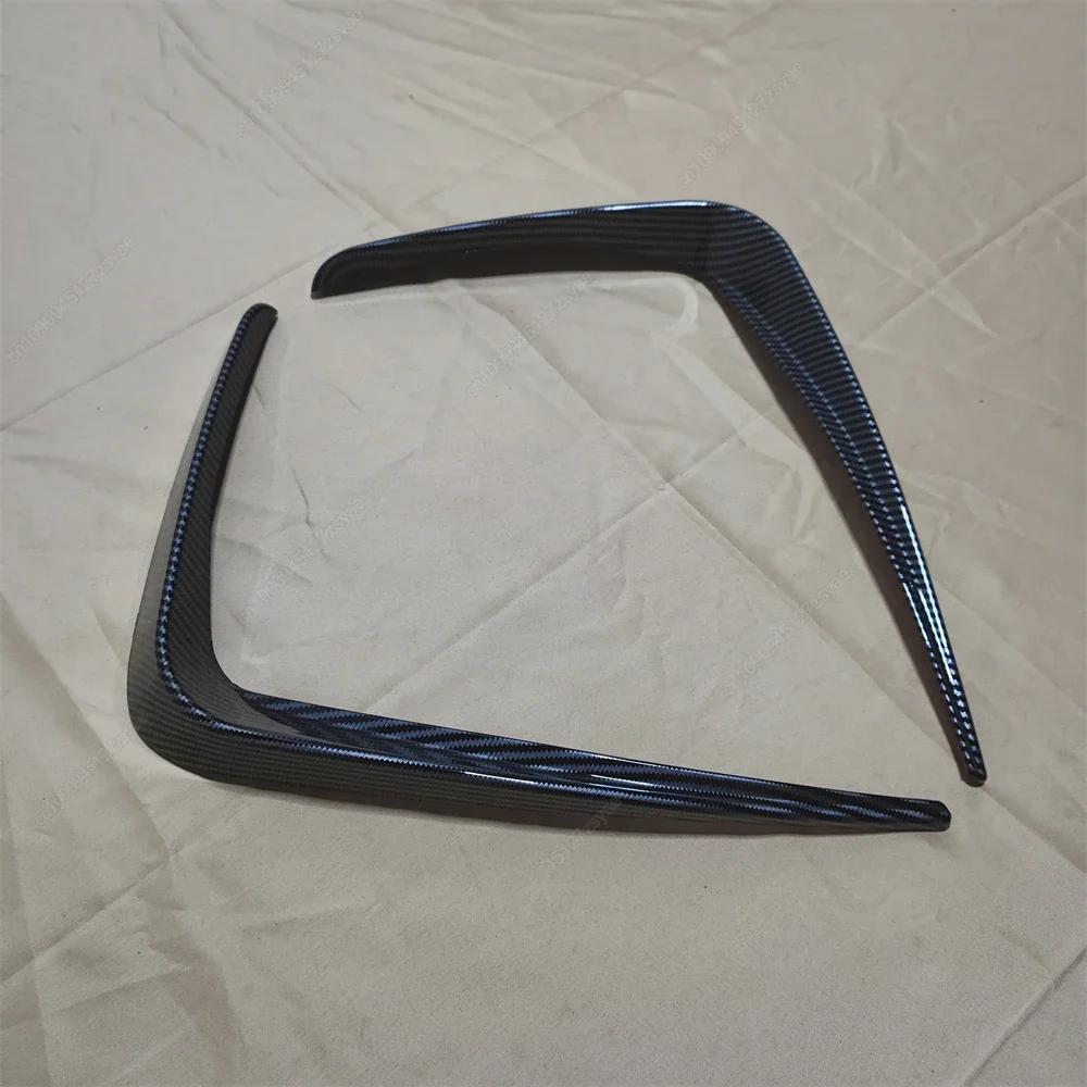 2Pcs Car Front Bumper Fog Lamp Cover Trim Grille Bodykits For BMW 3 Series G20 G21 320i 330i 318i M-Pack 2019-2022 Black Tuning