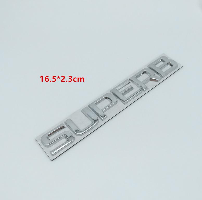 1pc metal for SKODA Octavia Superb RAPID FABIA KAMIQ KODIAQ YETI car emblem letter badge Rear tail Trunk sticker Decal for SKODA qaf555