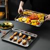 Set Stainless Steel Baking Tray with Mesh Rack Heavy Duty Non-stick Heat Resistant Food
