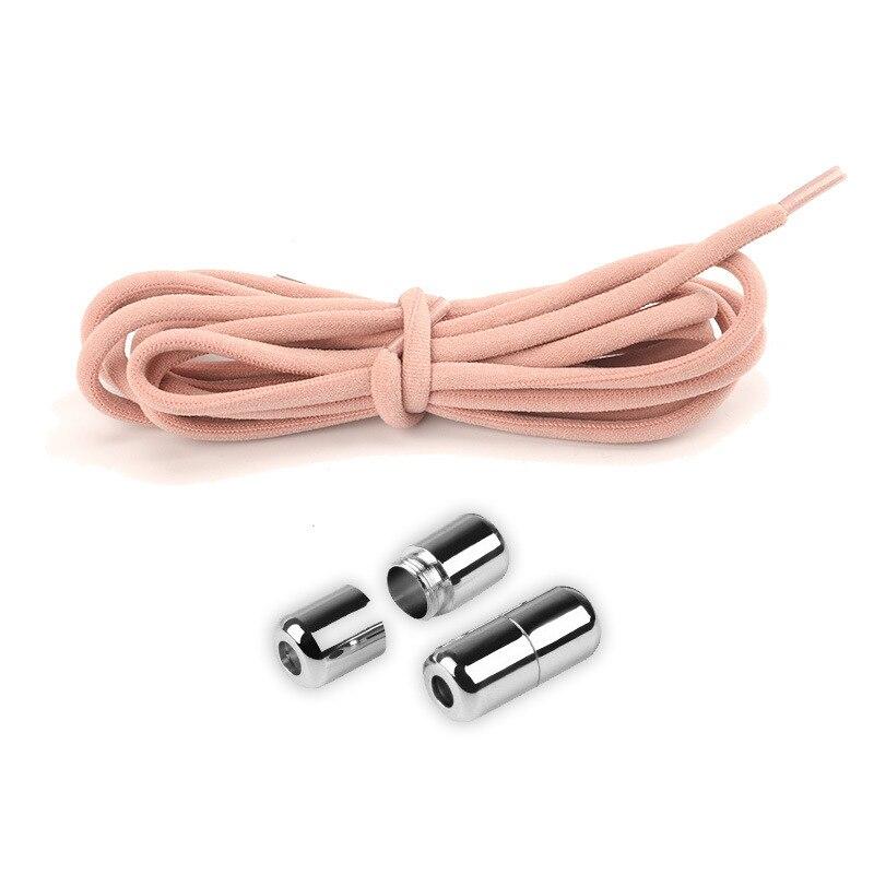 Unisex Shoelaces for Sneakers Semicircle Kids and Adult Shoelaces Without Ties Quick Lazy Metal Lock Laces