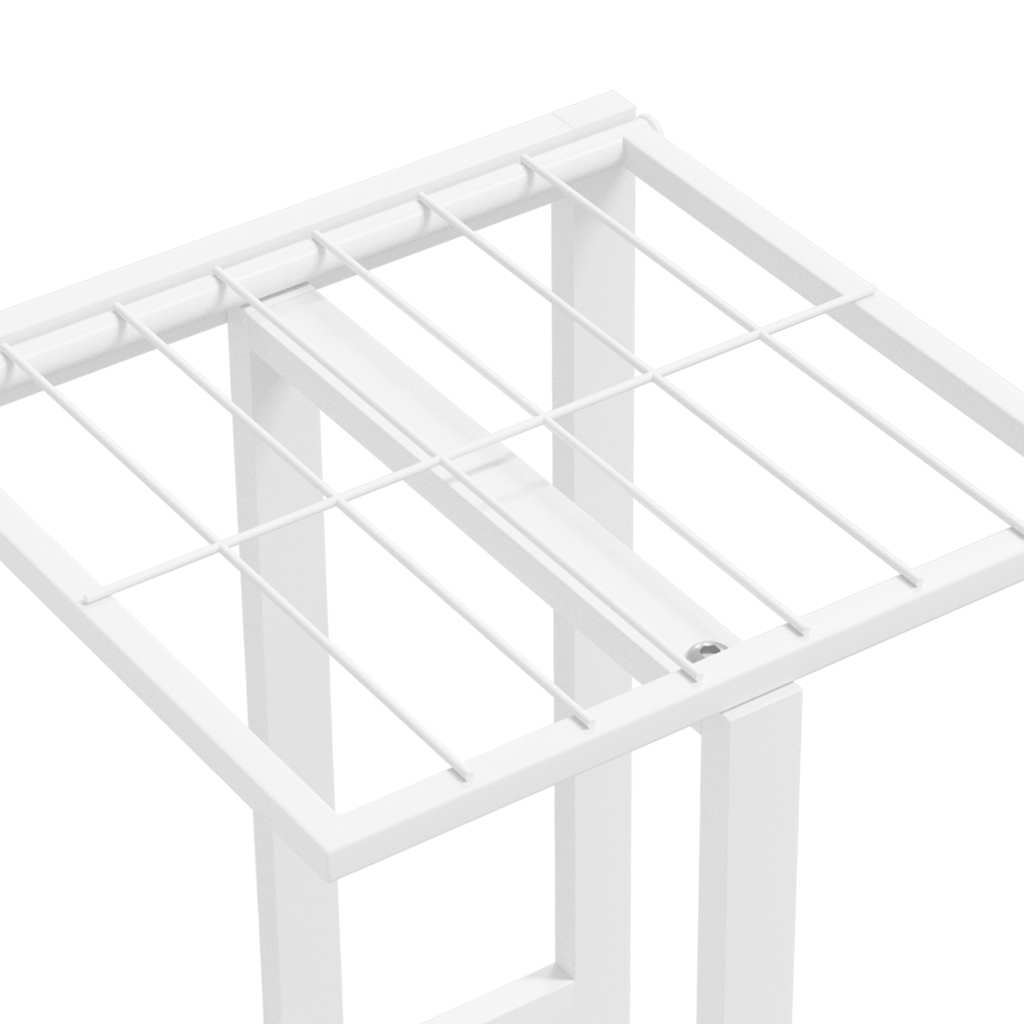 5 Tier Plant Stand 43 x 22 x 98 cm White Metal