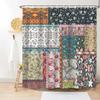 Bohemian Patchwork Print Shower Curtains for Bathroom Colorful Floral Vintage Shower Curtain Bathtubs Waterproof Fabric Screen