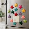Office Message Boards Accessories 2Pcs 3D Star Refrigerator Magnet, Resin Shape Fridge School Locker Magnets Magnetic Decoration for Kitchen