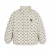 New MLB New York Yankees Monogram Collection Down Jacket Unisex Dark Cream 3ADJM1046-50CRD