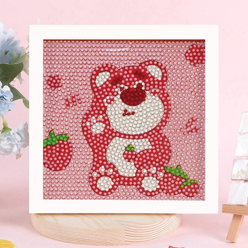 Детская алмазная мозаика Sanrio с наклейками-рамкой - Набор для самостоятельного изготовления, ручная работа, подарок
