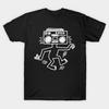 Мужская черная футболка с принтом Keith Radio Dance Haring Печать на трансферной бумаге без вырезания Хлопковая футболка
