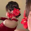 Sweet Orchid Flowers Hair Clip Elegant Sweet Barrettes Temperament Hair Accessories  Wedding
