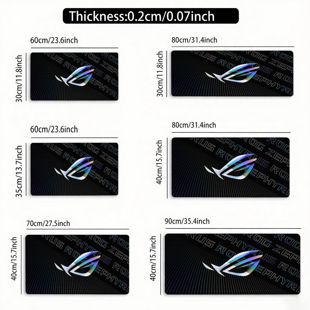 AS-US ROG Mouse Pad Large Size Rubber Base Anti-slip PC Desk Accessories Mousepad for Office and Gamer Keyboard Mats Decor Mat