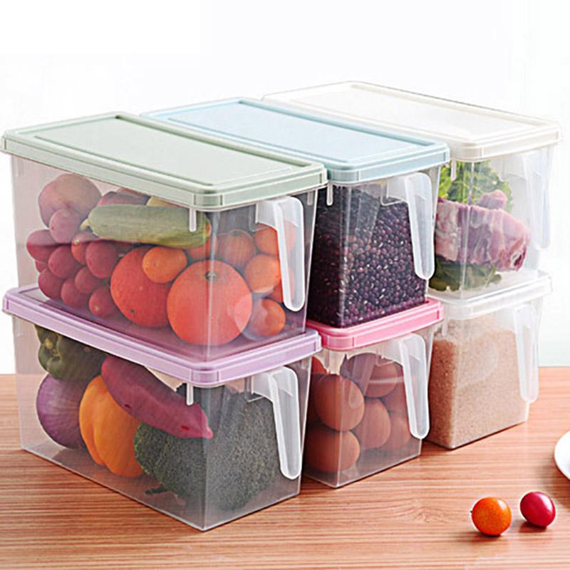 Холодильник для хранения свежих продуктов, пластиковая микроволновая печь, герметичная коробка для обеда, портативная отдельная коробка для бенто