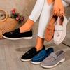 Fashion Casual Loafers for Women 2024 New Outdoor Daily Walking Women's Flats Soft Sole Comfortable Flock Fabric Driving Shoes Female