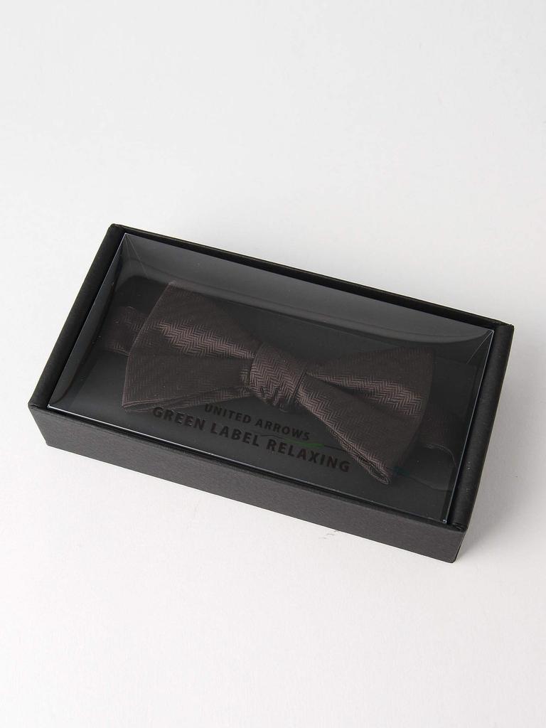 [UNITED ARROWS Green Label Relaxing] Мини-галстук-бабочка однотонный с мелкой «елочкой» 31346992178 0700 SILVER(07) СВОБОДНО
