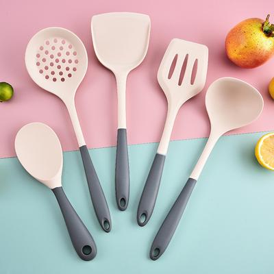 5 шт. Кухонная утварь Антипригарная Прорезная лопатка Шумовка Ложка Половник для супа Лопатка для готовки Ложка для перемешивания Кухонные гаджеты Аксессуары