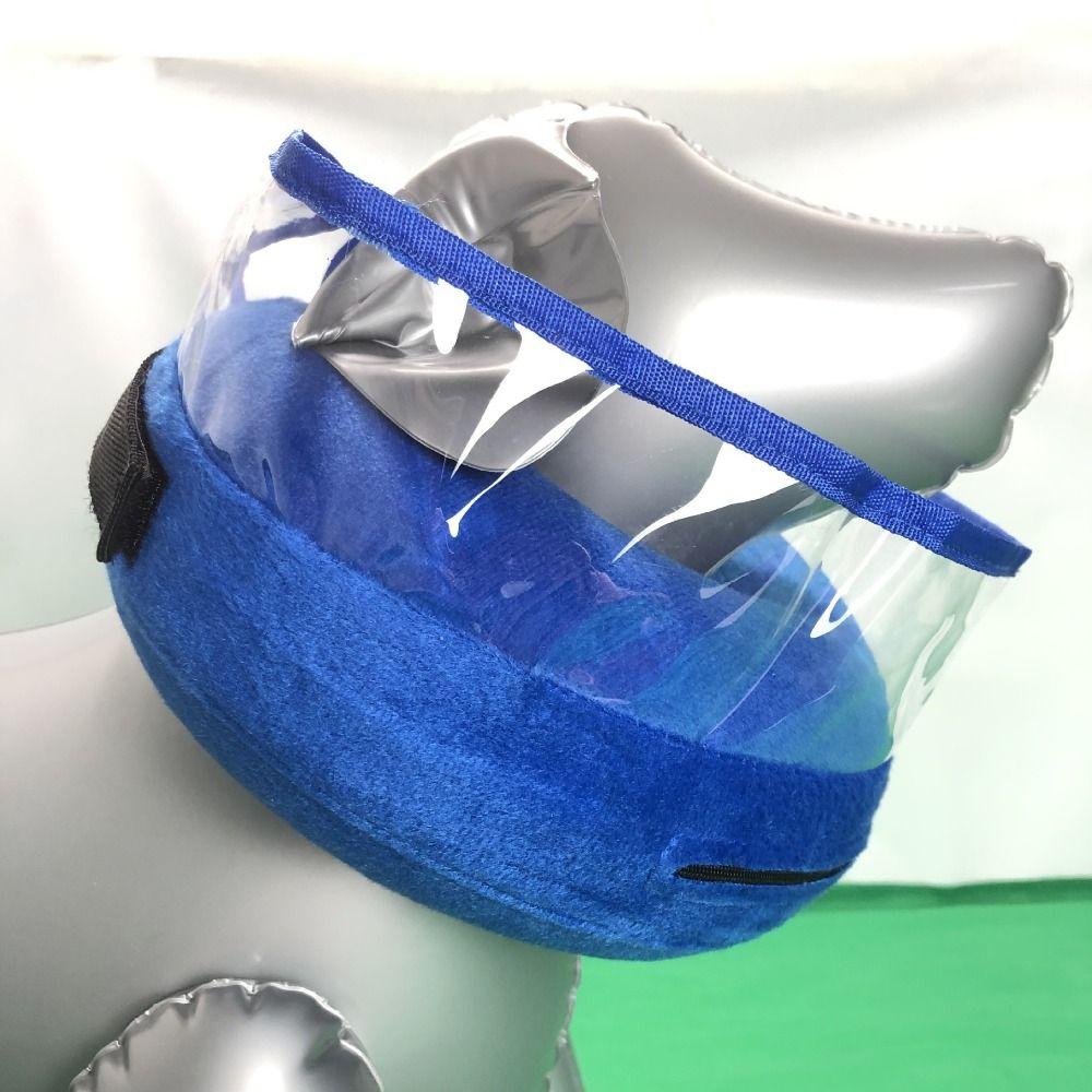 Adjustable Inflatable Dog Cone Collar Waterproof Fabric Comfortable To Wear Soft Dog Neck Donut Removal