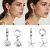 Hypoallergenically Stainless Steel Earrings Elastic Clip Starfish/Seashells Decorations Daily Wear Ear Accessories