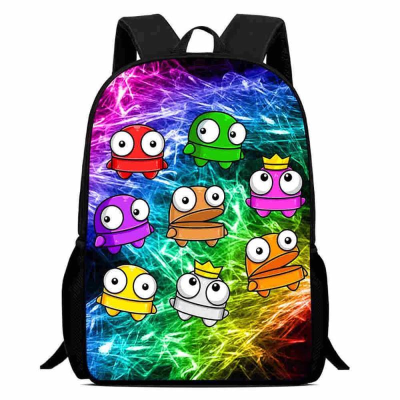 Kids School Backpack Elementary Students - Cute Cartoon Print Ergonomic Design Lightweight Spine-Protective