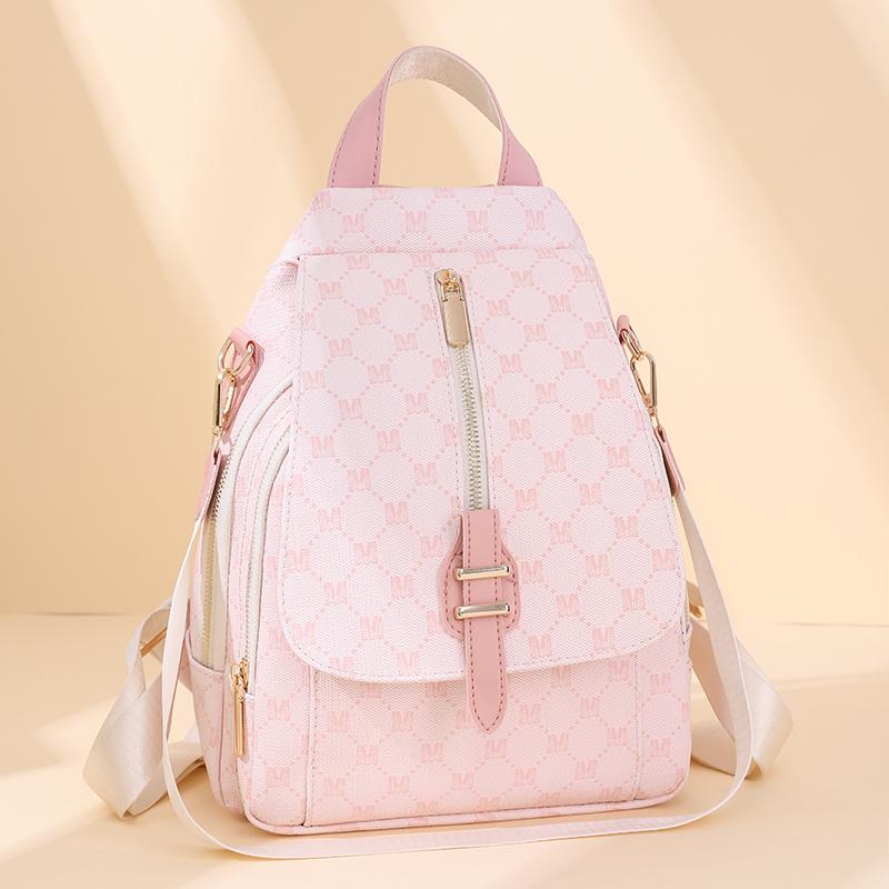 Рюкзак с принтом, женский рюкзак из мягкой кожи, многофункциональная сумка через плечо, женский дорожный рюкзак