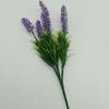 Faux Lavender Flower Arrangement With Plastic Blooms For Office Space Decoration