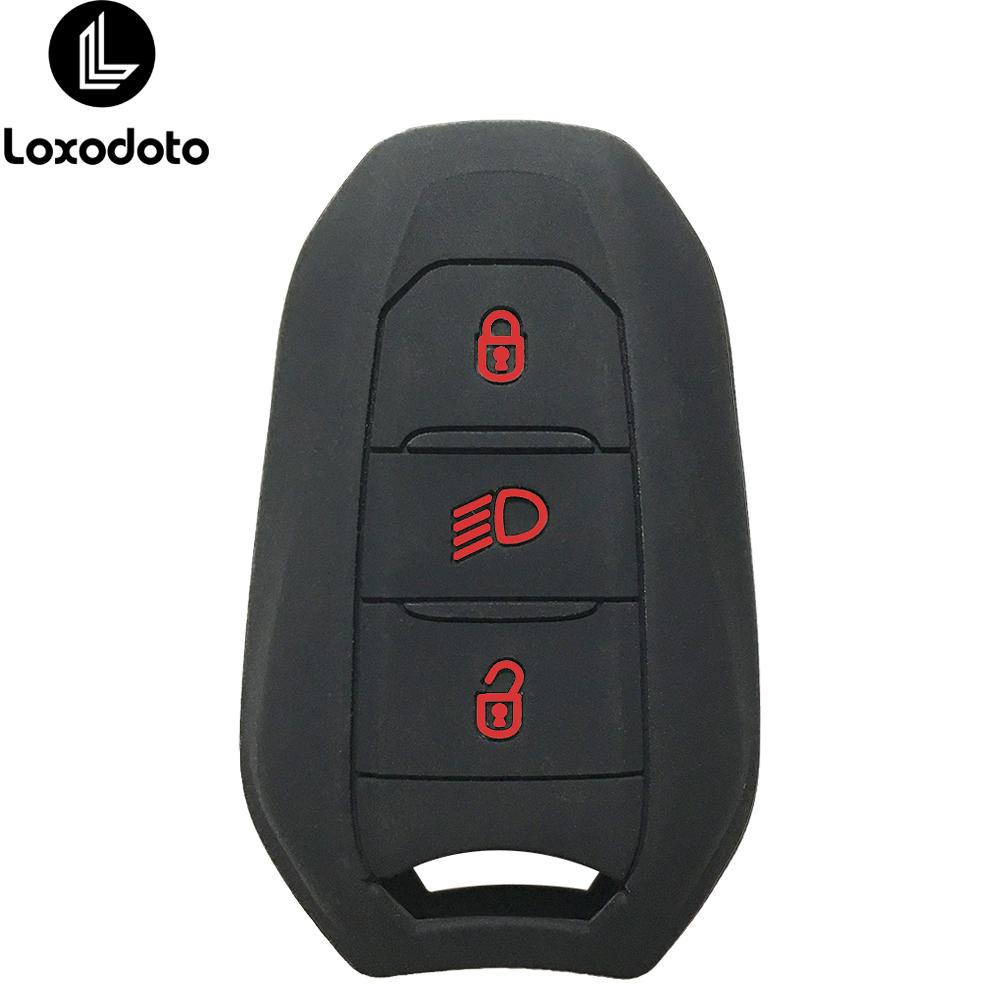 Силиконовые автомобильные аксессуары брелок чехол для citroen C4 c3 C5 C6 DS3 DS5 DS6 для peugeot 508 2008 3008 308 e-208 2021 2022
