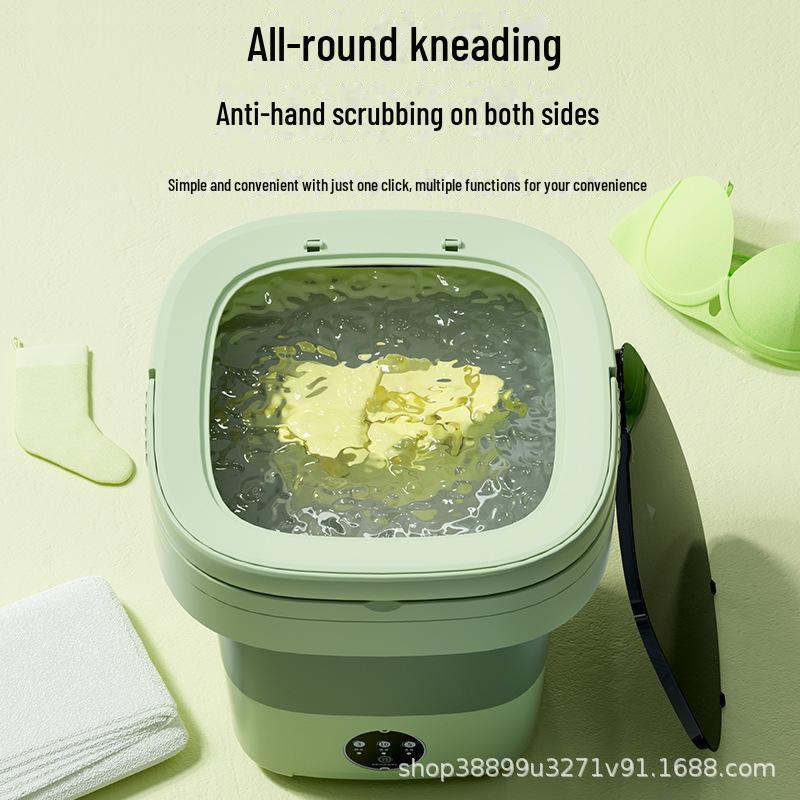 Компактная складная стиральная машина — идеально подходит для дома, общежития или детской прачечной