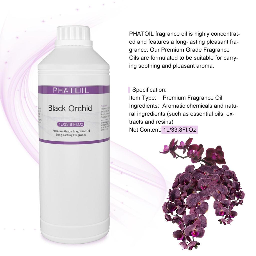 PHATOIL 1000ml/33.8fl.oz Fragrance Oils for Diffuser, Candle Making, DIY Perfume, Air Fresheners, Ideal for Home Office Car Use