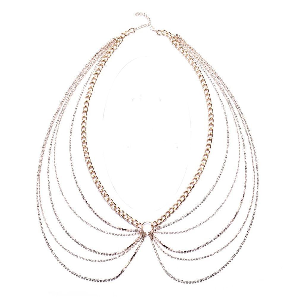 Zircon All-match Waist Corset Chain Belts Korean Body Chain Women Waist Chain Metal Waist Belts