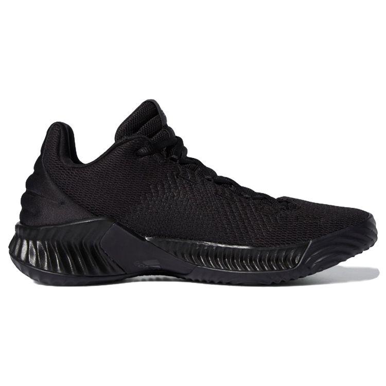 Adidas Pro Bounce 2018 Low Black Warrior Lace-Up Shock Absorption Anti-Slip Low-Top Basketball Shoes Men Sneakers FW0905